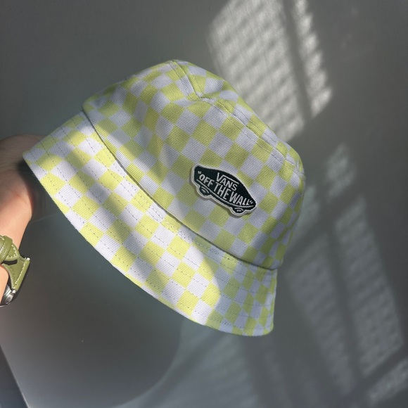Vans Accessories - Vans Yellow and White Checkerboard Bucket Hat